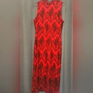 Eva Mendes Sheath Lace layer dress size large